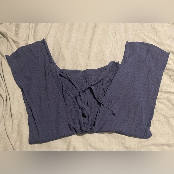 SoHO Medium Wide Leg Navy Pants - Picture 2 of 9